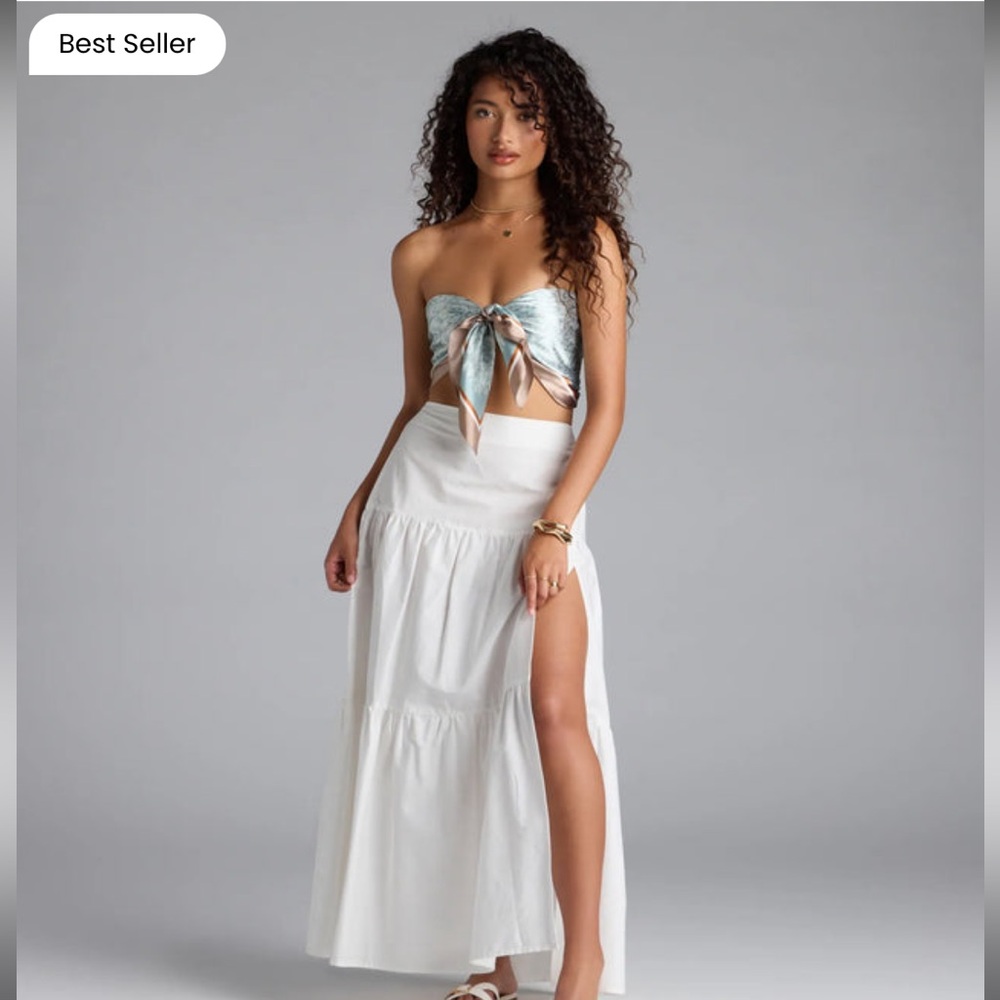 Windsor White Maxi Skirt